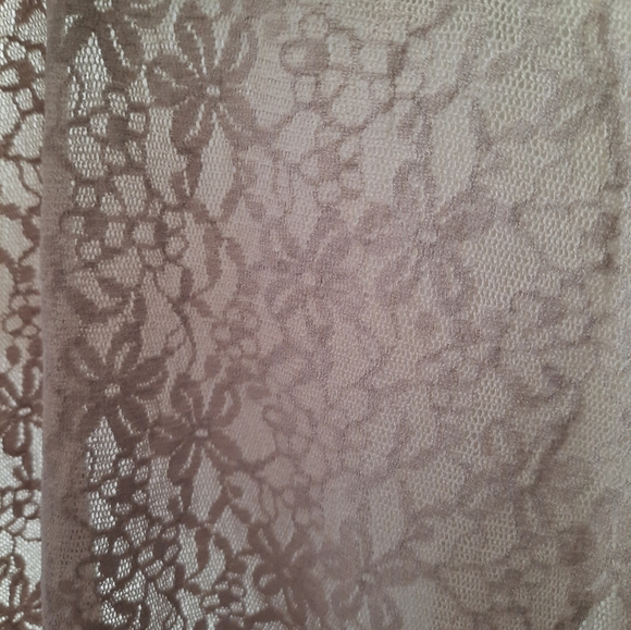 Elementz Size L Gray Lace Short Sleeve T-Shirt - Picture 5 of 7